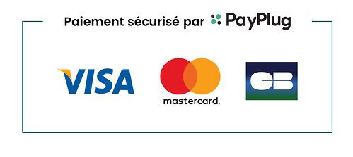Paiements Sécurisé par Payplug - Visa, Master Card, CB